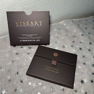 Viseart Cashmerie Charmeuse Eyeshadow Palette - Dark Brown with Gold Logo
